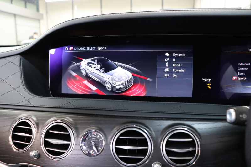AMG Sクラス S63ﾛﾝｸﾞ ﾚｰﾀﾞｰｾｰﾌﾃｨPKG　後期 ｷｰﾚｽｺﾞｰ 黒本革 ﾍﾞﾝﾁﾚｰﾀｰ ﾊﾟﾉﾗﾏSR ﾍｯﾄﾞｱｯﾌﾟD HDDﾅﾋﾞTV ｽﾏﾎ連携 ﾌﾞﾙﾒｽﾀｰ 360ｶﾒﾗ PTS LEDﾗｲﾄ ﾊﾝｽﾞﾌﾘｰA ｸﾛｰｼﾞﾝｸﾞSP AMG専用装備&ﾁｭｰﾆﾝｸﾞ ｴｱｻｽ 9AT　2年保証