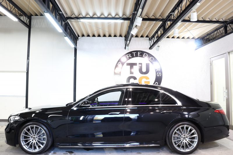 メルセデスベンツ Sクラス S500 4MATIC AMGﾗｲﾝ ﾚｻﾞｰｴｸｽｸﾙｰｼﾌﾞ&ﾍﾞｰｼｯｸ&ﾚｰﾀﾞｰｾｰﾌﾃｨPKG　ISG搭載 1ｵｰﾅｰ ｷｰﾚｽｺﾞｰ 黒本革 ﾍﾞﾝﾁﾚｰﾀｰ ﾊﾟﾉﾗﾏSR ﾍｯﾄﾞｱｯﾌﾟD MBUXﾅﾋﾞTV ｽﾏﾎ連携 ﾌﾞﾙﾒｽﾀｰ 360ｶﾒﾗ PTS LEDﾗｲﾄ ﾊﾝｽﾞﾌﾘｰA AMGｴｱﾛ&20AW ﾜｲﾔﾚｽ充電 9AT　2年保証