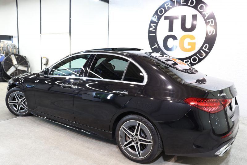 メルセデスベンツ Cクラス C200 4MATIC AVG AMGﾗｲﾝ ﾚｻﾞｰｴｸｽｸﾙｰｼﾌﾞ&ﾍﾞｰｼｯｸ&ﾚｰﾀﾞｰｾｰﾌﾃｨPKG　ISG搭載 ｷｰﾚｽｺﾞｰ 黒本革 ﾊﾟﾉﾗﾏSR ﾍｯﾄﾞｱｯﾌﾟD MBUXﾅﾋﾞTV&ARﾅﾋﾞ BT音楽 360ｶﾒﾗ PTS LEDﾗｲﾄ 自動ﾄﾗﾝｸ AMGｴｱﾛ&18AW ﾘｱｱｸｽﾙｽﾃｱﾘﾝｸﾞ 9AT　2年保証
