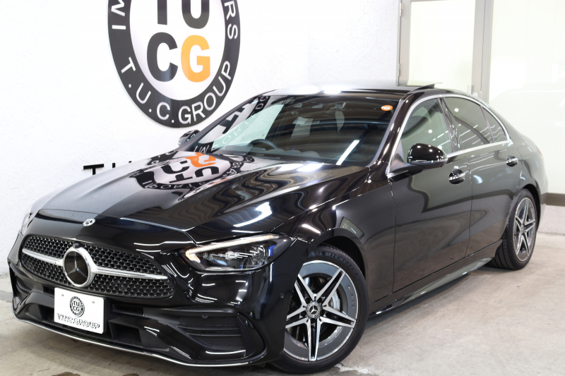 メルセデスベンツ Cクラス C200 4MATIC AVG AMGﾗｲﾝ ﾚｻﾞｰｴｸｽｸﾙｰｼﾌﾞ&ﾍﾞｰｼｯｸ&ﾚｰﾀﾞｰｾｰﾌﾃｨPKG　ISG搭載 ｷｰﾚｽｺﾞｰ 黒本革 ﾊﾟﾉﾗﾏSR ﾍｯﾄﾞｱｯﾌﾟD MBUXﾅﾋﾞTV&ARﾅﾋﾞ BT音楽 360ｶﾒﾗ PTS LEDﾗｲﾄ 自動ﾄﾗﾝｸ AMGｴｱﾛ&18AW ﾘｱｱｸｽﾙｽﾃｱﾘﾝｸﾞ 9AT　2年保証