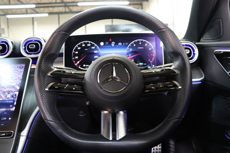 メルセデスベンツ Cクラス C200 4MATIC AVG AMGﾗｲﾝ ﾚｻﾞｰｴｸｽｸﾙｰｼﾌﾞ&ﾍﾞｰｼｯｸ&ﾚｰﾀﾞｰｾｰﾌﾃｨPKG　ISG搭載 ｷｰﾚｽｺﾞｰ 黒本革 ﾊﾟﾉﾗﾏSR ﾍｯﾄﾞｱｯﾌﾟD MBUXﾅﾋﾞTV&ARﾅﾋﾞ BT音楽 360ｶﾒﾗ PTS LEDﾗｲﾄ 自動ﾄﾗﾝｸ AMGｴｱﾛ&18AW ﾘｱｱｸｽﾙｽﾃｱﾘﾝｸﾞ 9AT　2年保証