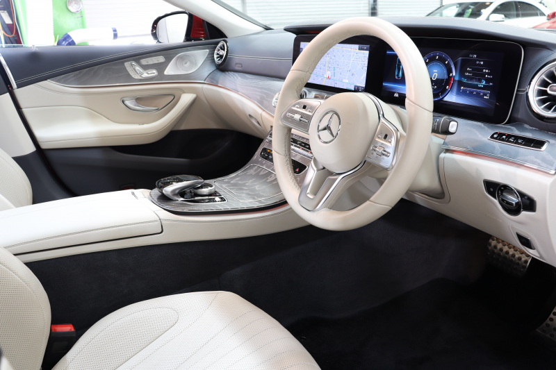 メルセデスベンツ CLS CLS220d ｽﾎﾟｰﾂ ｴｸｽｸﾙｰｼﾌﾞ&ﾚｰﾀﾞｰｾｰﾌﾃｨPKG　ｷｰﾚｽｺﾞｰ ﾍﾞｰｼﾞｭ本革 ﾍﾞﾝﾁﾚｰﾀｰ ｻﾝﾙｰﾌ ﾍｯﾄﾞｱｯﾌﾟD HDDﾅﾋﾞTV ｽﾏﾎ連携 ﾌﾞﾙﾒｽﾀｰ 360ｶﾒﾗ PTS LEDﾗｲﾄ ﾊﾝｽﾞﾌﾘｰA AMGｴｱﾛ&19AW ｴｱｻｽ ﾀﾞｲﾅﾐｯｸS 9AT 希少色ﾋﾔｼﾝｽﾚｯﾄﾞ　2年保証