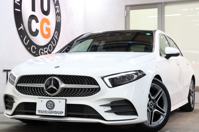 メルセデスベンツ Aクラス A180ｽﾀｲﾙ AMGﾗｲﾝ AMGﾚｻﾞｰｴｸｽｸﾙｰｼﾌﾞ&ｱﾄﾞﾊﾞﾝｽﾄﾞ&ﾅﾋﾞｹﾞｰｼｮﾝ&ﾚｰﾀﾞｰｾｰﾌﾃｨPKG　ｷｰﾚｽｺﾞｰ 灰/黒本革 ﾊﾟﾉﾗﾏSR ﾍｯﾄﾞｱｯﾌﾟD MBUXﾅﾋﾞTV BT音楽 ｱﾄﾞﾊﾞﾝｽﾄﾞｻｳﾝﾄﾞ 360ｶﾒﾗ PTS LEDﾗｲﾄ AMGｴｱﾛ&18AW ﾀﾞｲﾅﾐｯｸS　2年保証