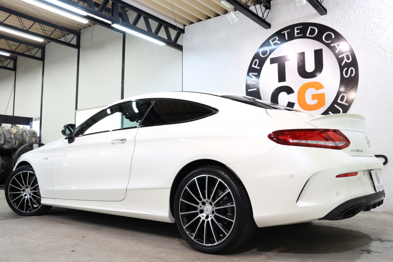 AMG Cクラス C43 4MATIC ｸｰﾍﾟ ﾚｰﾀﾞｰｾｰﾌﾃｨPKG　ｷｰﾚｽｺﾞｰ 黒本革 ﾍｯﾄﾞｱｯﾌﾟD HDDﾅﾋﾞTV BT音楽 ﾌﾞﾙﾒｽﾀｰ ﾊﾞｯｸｶﾒﾗ PTS LEDﾗｲﾄ ﾊﾝｽﾞﾌﾘｰA AMG専用装備&ﾁｭｰﾆﾝｸﾞﾀﾞｲﾅﾐｯｸｾﾚｸﾄ 9AT　2年保証