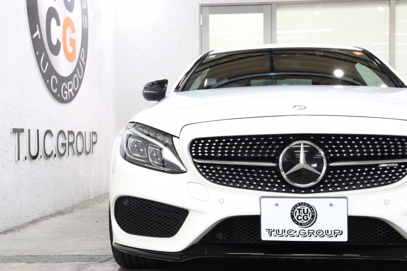 AMG Cクラス C43 4MATIC ｸｰﾍﾟ ﾚｰﾀﾞｰｾｰﾌﾃｨPKG　ｷｰﾚｽｺﾞｰ 黒本革 ﾍｯﾄﾞｱｯﾌﾟD HDDﾅﾋﾞTV BT音楽 ﾌﾞﾙﾒｽﾀｰ ﾊﾞｯｸｶﾒﾗ PTS LEDﾗｲﾄ ﾊﾝｽﾞﾌﾘｰA AMG専用装備&ﾁｭｰﾆﾝｸﾞﾀﾞｲﾅﾐｯｸｾﾚｸﾄ 9AT　2年保証