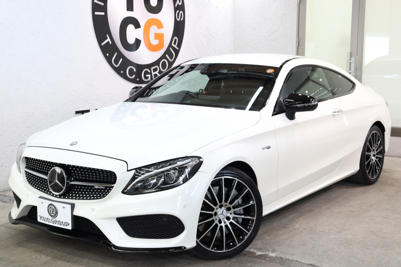 AMG Cクラス C43 4MATIC ｸｰﾍﾟ ﾚｰﾀﾞｰｾｰﾌﾃｨPKG　ｷｰﾚｽｺﾞｰ 黒本革 ﾍｯﾄﾞｱｯﾌﾟD HDDﾅﾋﾞTV BT音楽 ﾌﾞﾙﾒｽﾀｰ ﾊﾞｯｸｶﾒﾗ PTS LEDﾗｲﾄ ﾊﾝｽﾞﾌﾘｰA AMG専用装備&ﾁｭｰﾆﾝｸﾞﾀﾞｲﾅﾐｯｸｾﾚｸﾄ 9AT　2年保証