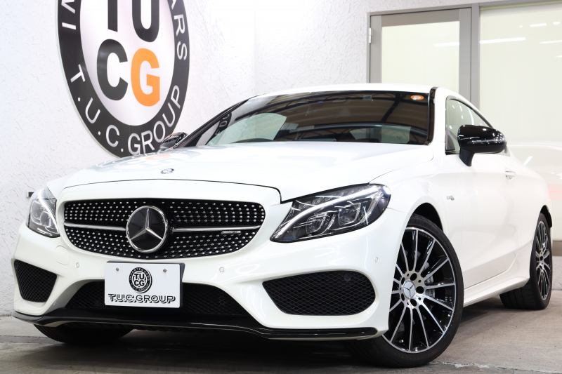 AMG Cクラス C43 4MATIC ｸｰﾍﾟ ﾚｰﾀﾞｰｾｰﾌﾃｨPKG　ｷｰﾚｽｺﾞｰ 黒本革 ﾍｯﾄﾞｱｯﾌﾟD HDDﾅﾋﾞTV BT音楽 ﾌﾞﾙﾒｽﾀｰ ﾊﾞｯｸｶﾒﾗ PTS LEDﾗｲﾄ ﾊﾝｽﾞﾌﾘｰA AMG専用装備&ﾁｭｰﾆﾝｸﾞﾀﾞｲﾅﾐｯｸｾﾚｸﾄ 9AT　2年保証
