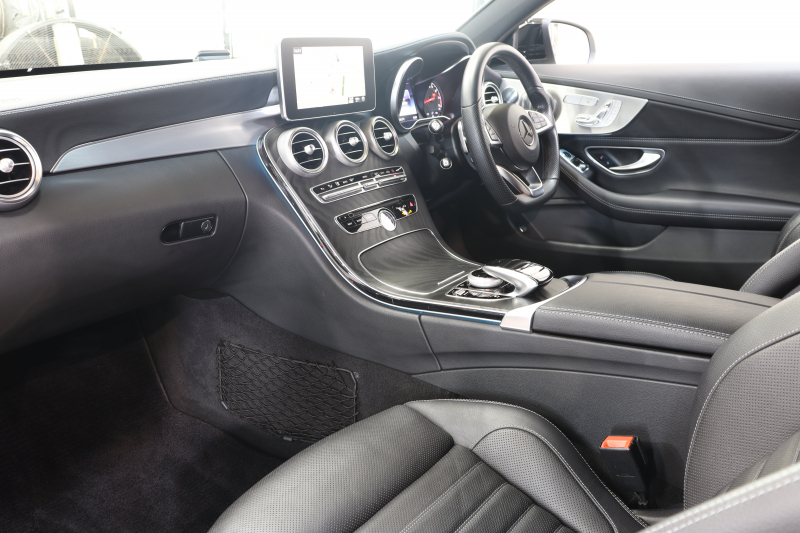 AMG Cクラス C43 4MATIC ｸｰﾍﾟ ﾚｰﾀﾞｰｾｰﾌﾃｨPKG　ｷｰﾚｽｺﾞｰ 黒本革 ﾍｯﾄﾞｱｯﾌﾟD HDDﾅﾋﾞTV BT音楽 ﾌﾞﾙﾒｽﾀｰ ﾊﾞｯｸｶﾒﾗ PTS LEDﾗｲﾄ ﾊﾝｽﾞﾌﾘｰA AMG専用装備&ﾁｭｰﾆﾝｸﾞﾀﾞｲﾅﾐｯｸｾﾚｸﾄ 9AT　2年保証