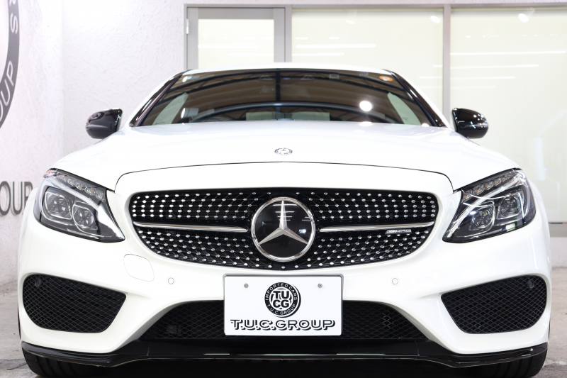 AMG Cクラス C43 4MATIC ｸｰﾍﾟ ﾚｰﾀﾞｰｾｰﾌﾃｨPKG　ｷｰﾚｽｺﾞｰ 黒本革 ﾍｯﾄﾞｱｯﾌﾟD HDDﾅﾋﾞTV BT音楽 ﾌﾞﾙﾒｽﾀｰ ﾊﾞｯｸｶﾒﾗ PTS LEDﾗｲﾄ ﾊﾝｽﾞﾌﾘｰA AMG専用装備&ﾁｭｰﾆﾝｸﾞﾀﾞｲﾅﾐｯｸｾﾚｸﾄ 9AT　2年保証