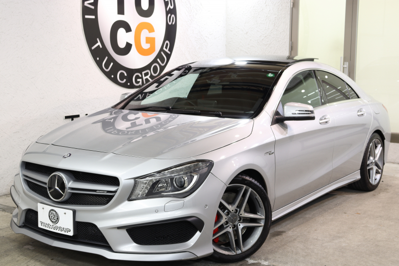 AMG CLAクラス CLA45 4MATIC ﾚｰﾀﾞｰｾｰﾌﾃｨPKG　中期 ｷｰﾚｽｺﾞｰ 黒本革 ﾊﾟﾉﾗﾏSR HDDﾅﾋﾞTV BT音楽 ﾊﾞｯｸｶﾒﾗ PTS ｷｾﾉﾝﾗｲﾄ AMG専用装備&ﾁｭｰﾆﾝｸﾞ 7AT　2年保証