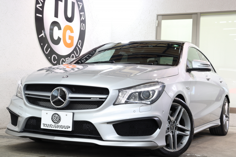 AMG CLAクラス CLA45 4MATIC ﾚｰﾀﾞｰｾｰﾌﾃｨPKG　中期 ｷｰﾚｽｺﾞｰ 黒本革 ﾊﾟﾉﾗﾏSR HDDﾅﾋﾞTV BT音楽 ﾊﾞｯｸｶﾒﾗ PTS ｷｾﾉﾝﾗｲﾄ AMG専用装備&ﾁｭｰﾆﾝｸﾞ 7AT　2年保証