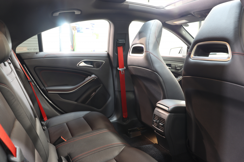 AMG CLAクラス CLA45 4MATIC ﾚｰﾀﾞｰｾｰﾌﾃｨPKG　中期 ｷｰﾚｽｺﾞｰ 黒本革 ﾊﾟﾉﾗﾏSR HDDﾅﾋﾞTV BT音楽 ﾊﾞｯｸｶﾒﾗ PTS ｷｾﾉﾝﾗｲﾄ AMG専用装備&ﾁｭｰﾆﾝｸﾞ 7AT　2年保証