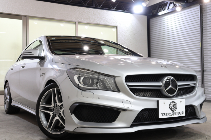 AMG CLAクラス CLA45 4MATIC ﾚｰﾀﾞｰｾｰﾌﾃｨPKG　中期 ｷｰﾚｽｺﾞｰ 黒本革 ﾊﾟﾉﾗﾏSR HDDﾅﾋﾞTV BT音楽 ﾊﾞｯｸｶﾒﾗ PTS ｷｾﾉﾝﾗｲﾄ AMG専用装備&ﾁｭｰﾆﾝｸﾞ 7AT　2年保証