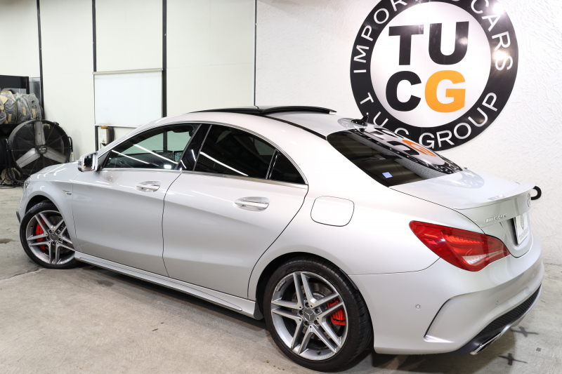 AMG CLAクラス CLA45 4MATIC ﾚｰﾀﾞｰｾｰﾌﾃｨPKG　中期 ｷｰﾚｽｺﾞｰ 黒本革 ﾊﾟﾉﾗﾏSR HDDﾅﾋﾞTV BT音楽 ﾊﾞｯｸｶﾒﾗ PTS ｷｾﾉﾝﾗｲﾄ AMG専用装備&ﾁｭｰﾆﾝｸﾞ 7AT　2年保証