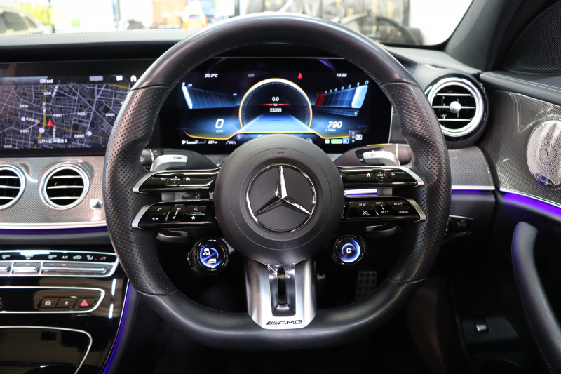 AMG Eクラス E53 4MATIC+ ｴｸｽｸﾙｰｼﾌﾞ&ﾚｰﾀﾞｰｾｰﾌﾃｨPKG　ISG搭載 後期 ｷｰﾚｽｺﾞｰ 黒本革 ﾍﾞﾝﾁﾚｰﾀｰ ﾊﾟﾉﾗﾏSR ﾍｯﾄﾞｱｯﾌﾟD MBUXﾅﾋﾞTV&ARﾅﾋﾞ ｽﾏﾎ連携 ﾌﾞﾙﾒｽﾀｰ 360ｶﾒﾗ PTS LEDﾗｲﾄ 自動ﾄﾗﾝｸ AMG専用装備&ﾁｭｰﾆﾝｸﾞ ﾜｲﾔﾚｽ充電 9AT　2年保証