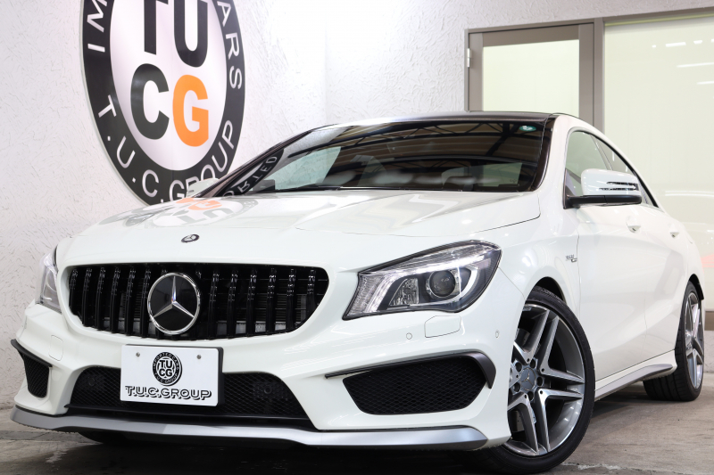 AMG CLAクラス CLA45 4MATIC AMGｴｸｽｸﾙｰｼﾌﾞ&ﾊﾞﾘｭｰ&ﾚｰﾀﾞｰｾｰﾌﾃｨPKG　黒本革 ﾊﾟﾉﾗﾏSR HDDﾅﾋﾞTV BT音楽 ﾊﾞｯｸｶﾒﾗ DSRC PTS ｷｾﾉﾝﾗｲﾄ AMG専用装備&ﾁｭｰﾆﾝｸﾞ 7AT　2年保証