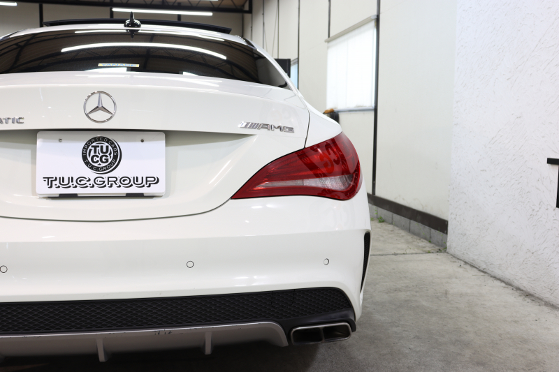 AMG CLAクラス CLA45 4MATIC AMGｴｸｽｸﾙｰｼﾌﾞ&ﾊﾞﾘｭｰ&ﾚｰﾀﾞｰｾｰﾌﾃｨPKG　1ｵｰﾅｰ 黒本革 ﾊﾟﾉﾗﾏSR HDDﾅﾋﾞTV BT音楽 ﾊﾞｯｸｶﾒﾗ DSRC PTS ｷｾﾉﾝﾗｲﾄ AMG専用装備&ﾁｭｰﾆﾝｸﾞ 7AT　2年保証