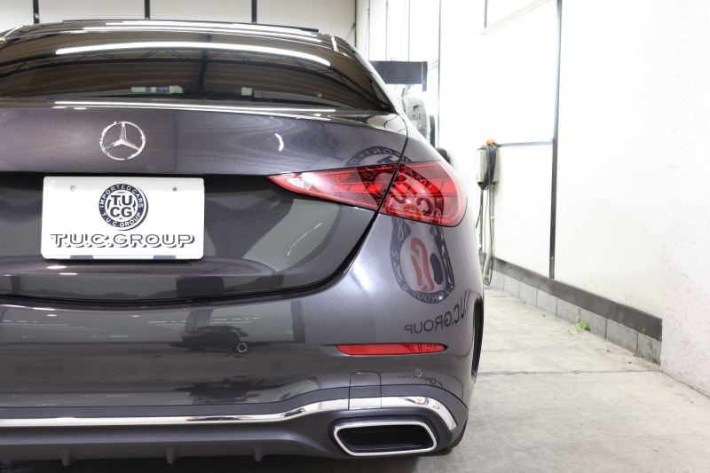 メルセデスベンツ Cクラス C220d AVG AMGﾗｲﾝ ﾚｻﾞｰｴｸｽｸﾙｰｼﾌﾞ&ﾍﾞｰｼｯｸ&ﾚｰﾀﾞｰｾｰﾌﾃｨPKG　ISG搭載 ｷｰﾚｽｺﾞｰ 黒本革 ﾊﾟﾉﾗﾏSR ﾍｯﾄﾞｱｯﾌﾟD MBUXﾅﾋﾞTV ｽﾏﾎ連携 ﾌﾞﾙﾒｽﾀｰ 360ｶﾒﾗ PTS LEDﾗｲﾄ 自動ﾄﾗﾝｸ AMGｴｱﾛ&18AW ﾀﾞｲﾅﾐｯｸS 9AT 希少色ｸﾞﾗﾌｧｲﾄｸﾞﾚｰ　2年保証