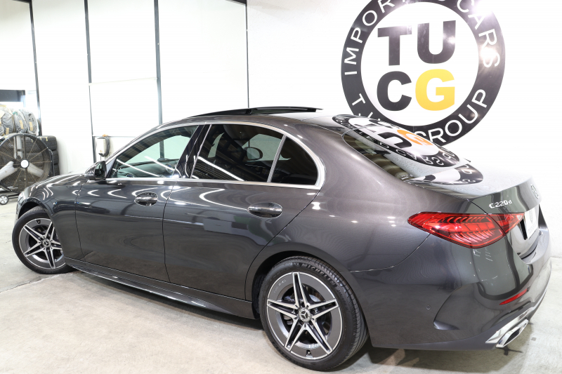 メルセデスベンツ Cクラス C220d AVG AMGﾗｲﾝ ﾚｻﾞｰｴｸｽｸﾙｰｼﾌﾞ&ﾍﾞｰｼｯｸ&ﾚｰﾀﾞｰｾｰﾌﾃｨPKG　ISG搭載 ｷｰﾚｽｺﾞｰ 黒本革 ﾊﾟﾉﾗﾏSR ﾍｯﾄﾞｱｯﾌﾟD MBUXﾅﾋﾞTV ｽﾏﾎ連携 ﾌﾞﾙﾒｽﾀｰ 360ｶﾒﾗ PTS LEDﾗｲﾄ 自動ﾄﾗﾝｸ AMGｴｱﾛ&18AW ﾀﾞｲﾅﾐｯｸS 9AT 希少色ｸﾞﾗﾌｧｲﾄｸﾞﾚｰ　2年保証