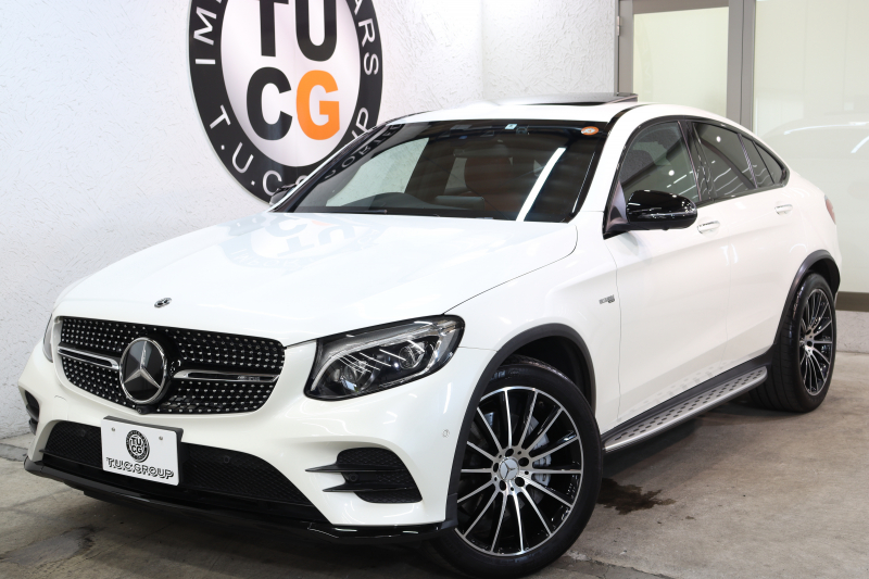 AMG GLCクーペ GLC43 4MATIC ｸｰﾍﾟ ﾚｻﾞｰｴｸｽｸﾙｰｼﾌﾞ&ﾅｲﾄ&ﾚｰﾀﾞｰｾｰﾌﾃｨPKG　ｷｰﾚｽｺﾞｰ 赤/黒本革 全席ｼｰﾄﾋｰﾀｰ ｻﾝﾙｰﾌ ﾍｯﾄﾞｱｯﾌﾟD 純正HDDﾅﾋﾞTV BT音楽 ﾌﾞﾙﾒｽﾀｰ 360ｶﾒﾗ LEDﾗｲﾄ ﾊﾝｽﾞﾌﾘｰA AMG専用装備&ﾁｭｰﾆﾝｸﾞ 9AT　2年保証
