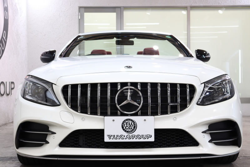 AMG Cクラス C43 4MATIC ｶﾌﾞﾘｵﾚ ﾚｰﾀﾞｰｾｰﾌﾃｨPKG　後期 赤本革 ｴｱｽｶｰﾌ ﾍｯﾄﾞｱｯﾌﾟD HDDﾅﾋﾞTV ｽﾏﾎ連携 ﾌﾞﾙﾒｽﾀｰ ﾊﾞｯｸｶﾒﾗ PTS LEDﾗｲﾄ AMG専用装備&ﾁｭｰﾆﾝｸﾞﾀﾞｲﾅﾐｯｸｾﾚｸﾄ ﾊﾟﾅﾒﾘｶｰﾅｸﾞﾘﾙ 赤幌 9AT　2年保証