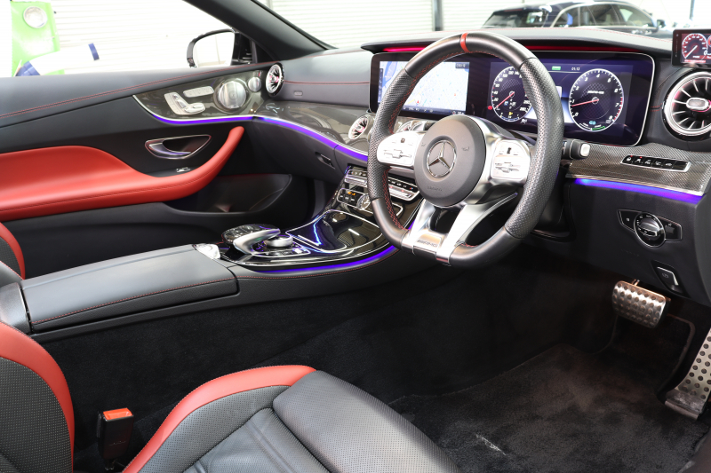 AMG Eクラス E53 4MATIC ｶﾌﾞﾘｵﾚ ｴｸｽｸﾙｰｼﾌﾞ&ﾚｰﾀﾞｰｾｰﾌﾃｨPKG　ISG搭載 中期 ｷｰﾚｽｺﾞｰ 赤/黒本革 ﾍﾞﾝﾁﾚｰﾀｰ ﾍｯﾄﾞｱｯﾌﾟD HDDﾅﾋﾞTV ｽﾏﾎ連携 ﾌﾞﾙﾒｽﾀｰ 360ｶﾒﾗ PTS LEDﾗｲﾄ AMG専用装備&ﾁｭｰﾆﾝｸﾞ 9AT　2年保証