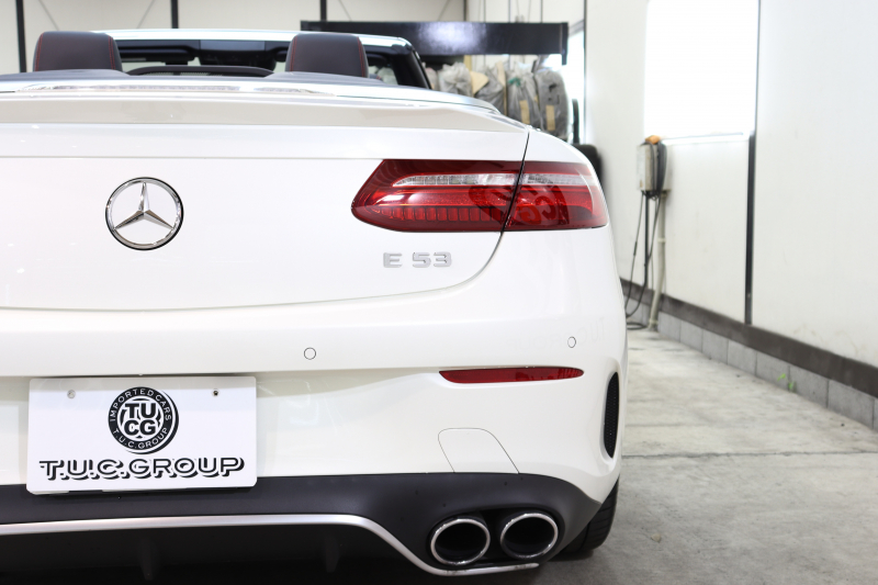 AMG Eクラス E53 4MATIC ｶﾌﾞﾘｵﾚ ｴｸｽｸﾙｰｼﾌﾞ&ﾚｰﾀﾞｰｾｰﾌﾃｨPKG　ISG搭載 中期 ｷｰﾚｽｺﾞｰ 赤/黒本革 ﾍﾞﾝﾁﾚｰﾀｰ ﾍｯﾄﾞｱｯﾌﾟD HDDﾅﾋﾞTV ｽﾏﾎ連携 ﾌﾞﾙﾒｽﾀｰ 360ｶﾒﾗ PTS LEDﾗｲﾄ AMG専用装備&ﾁｭｰﾆﾝｸﾞ 9AT　2年保証