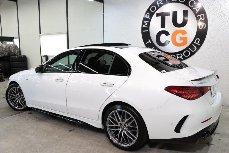 AMG Cクラス C43 4MATIC AMGﾅｲﾄ&ﾚｰﾀﾞｰｾｰﾌﾃｨPKG　BSG搭載 MEｺﾈｸﾄ ｷｰﾚｽｺﾞｰ 黒本革 ﾍﾞﾝﾁﾚｰﾀｰ ﾊﾟﾉﾗﾏSR ﾍｯﾄﾞｱｯﾌﾟD MBUXﾅﾋﾞTV&ARﾅﾋﾞ ｽﾏﾎ連携 ﾌﾞﾙﾒｽﾀｰ 360ｶﾒﾗ PTS LEDﾗｲﾄ 自動ﾄﾗﾝｸ AMG専用装備&ﾁｭｰﾆﾝｸﾞ 9AT　2年保証