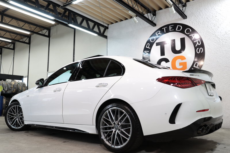 AMG Cクラス C43 4MATIC AMGﾅｲﾄ&ﾚｰﾀﾞｰｾｰﾌﾃｨPKG　BSG搭載 MEｺﾈｸﾄ ｷｰﾚｽｺﾞｰ 黒本革 ﾍﾞﾝﾁﾚｰﾀｰ ﾊﾟﾉﾗﾏSR ﾍｯﾄﾞｱｯﾌﾟD MBUXﾅﾋﾞTV&ARﾅﾋﾞ ｽﾏﾎ連携 ﾌﾞﾙﾒｽﾀｰ 360ｶﾒﾗ PTS LEDﾗｲﾄ 自動ﾄﾗﾝｸ AMG専用装備&ﾁｭｰﾆﾝｸﾞ 9AT　2年保証