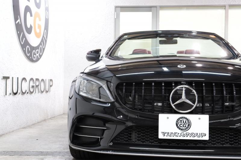AMG Cクラス C43 4MATIC ｶﾌﾞﾘｵﾚ ﾚｰﾀﾞｰｾｰﾌﾃｨPKG　後期 赤本革 ｴｱｽｶｰﾌ ﾍｯﾄﾞｱｯﾌﾟD HDDﾅﾋﾞTV ｽﾏﾎ連携 ﾌﾞﾙﾒｽﾀｰ ﾊﾞｯｸｶﾒﾗ PTS LEDﾗｲﾄ AMG専用装備&ﾁｭｰﾆﾝｸﾞﾀﾞｲﾅﾐｯｸｾﾚｸﾄ ﾊﾟﾅﾒﾘｶｰﾅｸﾞﾘﾙ 赤幌 9AT　2年保証