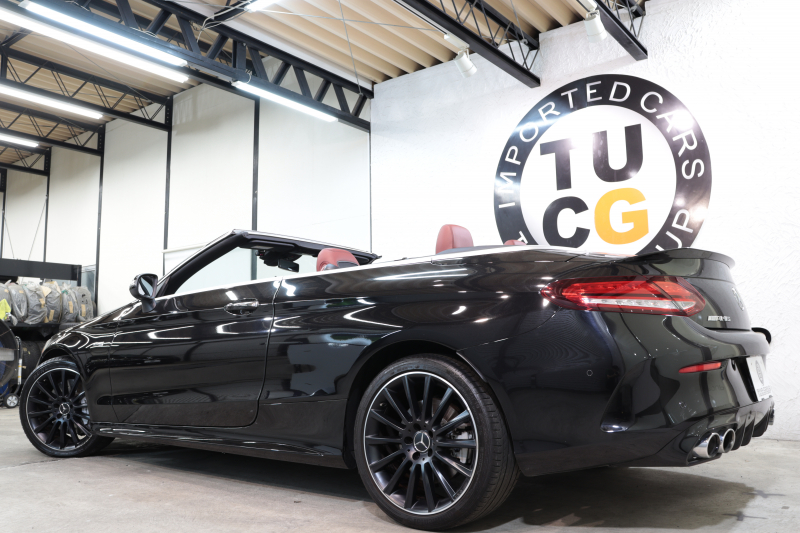 AMG Cクラス C43 4MATIC ｶﾌﾞﾘｵﾚ ﾚｰﾀﾞｰｾｰﾌﾃｨPKG　後期 赤本革 ｴｱｽｶｰﾌ ﾍｯﾄﾞｱｯﾌﾟD HDDﾅﾋﾞTV ｽﾏﾎ連携 ﾌﾞﾙﾒｽﾀｰ ﾊﾞｯｸｶﾒﾗ PTS LEDﾗｲﾄ AMG専用装備&ﾁｭｰﾆﾝｸﾞﾀﾞｲﾅﾐｯｸｾﾚｸﾄ ﾊﾟﾅﾒﾘｶｰﾅｸﾞﾘﾙ 赤幌 9AT　2年保証