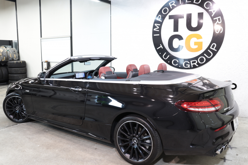AMG Cクラス C43 4MATIC ｶﾌﾞﾘｵﾚ ﾚｰﾀﾞｰｾｰﾌﾃｨPKG　後期 赤本革 ｴｱｽｶｰﾌ ﾍｯﾄﾞｱｯﾌﾟD HDDﾅﾋﾞTV ｽﾏﾎ連携 ﾌﾞﾙﾒｽﾀｰ ﾊﾞｯｸｶﾒﾗ PTS LEDﾗｲﾄ AMG専用装備&ﾁｭｰﾆﾝｸﾞﾀﾞｲﾅﾐｯｸｾﾚｸﾄ ﾊﾟﾅﾒﾘｶｰﾅｸﾞﾘﾙ 赤幌 9AT　2年保証