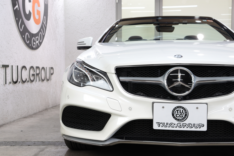 メルセデスベンツ Eクラス E250ｶﾌﾞﾘｵﾚ AMGｽﾎﾟｰﾂ&ﾚｰﾀﾞｰｾｰﾌﾃｨPKG　後期 ｷｰﾚｽｺﾞｰ 黒本革 Sﾋｰﾀｰ&ｴｱｽｶｰﾌ HDDﾅﾋﾞTV BT音楽 ｽﾏﾎ連携 360ｶﾒﾗ PTS LEDﾗｲﾄ AMGｴｱﾛ&18AW ﾄﾞﾗﾌﾄｽﾄｯﾌﾟ 黒幌 7AT　2年保証