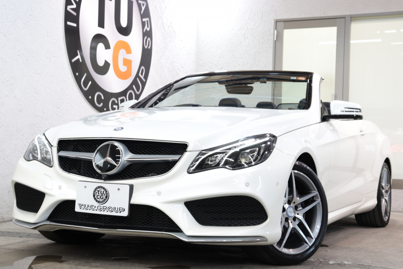 メルセデスベンツ Eクラス E250ｶﾌﾞﾘｵﾚ AMGｽﾎﾟｰﾂ&ﾚｰﾀﾞｰｾｰﾌﾃｨPKG　後期 ｷｰﾚｽｺﾞｰ 黒本革 Sﾋｰﾀｰ&ｴｱｽｶｰﾌ HDDﾅﾋﾞTV BT音楽 ｽﾏﾎ連携 360ｶﾒﾗ PTS LEDﾗｲﾄ AMGｴｱﾛ&18AW ﾄﾞﾗﾌﾄｽﾄｯﾌﾟ 黒幌 7AT　2年保証