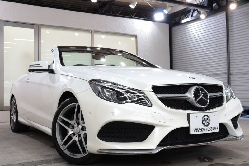 メルセデスベンツ Eクラス E250ｶﾌﾞﾘｵﾚ AMGｽﾎﾟｰﾂ&ﾚｰﾀﾞｰｾｰﾌﾃｨPKG　後期 ｷｰﾚｽｺﾞｰ 黒本革 Sﾋｰﾀｰ&ｴｱｽｶｰﾌ HDDﾅﾋﾞTV BT音楽 ｽﾏﾎ連携 360ｶﾒﾗ PTS LEDﾗｲﾄ AMGｴｱﾛ&18AW ﾄﾞﾗﾌﾄｽﾄｯﾌﾟ 黒幌 7AT　2年保証