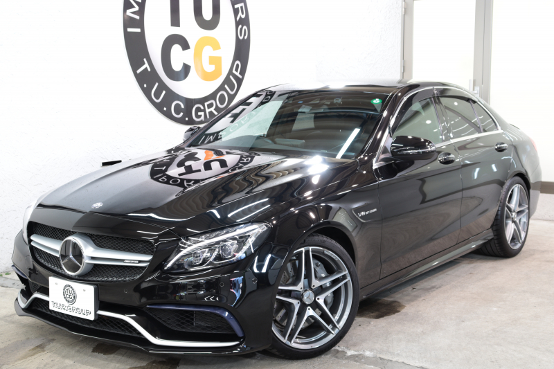 AMG Cクラス C63 ｴｸｽｸﾙｰｼﾌﾞ&ﾚｰﾀﾞｰｾｰﾌﾃｨPKG　ｷｰﾚｽｺﾞｰ 黒本革 ﾊﾟﾉﾗﾏSR ﾍｯﾄﾞｱｯﾌﾟD HDDﾅﾋﾞTV BT音楽 ﾌﾞﾙﾒｽﾀｰ ﾊﾞｯｸｶﾒﾗ PTS LEDﾗｲﾄ ﾊﾝｽﾞﾌﾘｰA AMG専用装備&ﾁｭｰﾆﾝｸﾞﾀﾞｲﾅﾐｯｸｾﾚｸﾄ　2年保証
