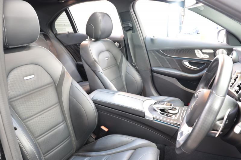 AMG Cクラス C63 ｴｸｽｸﾙｰｼﾌﾞ&ﾚｰﾀﾞｰｾｰﾌﾃｨPKG　ｷｰﾚｽｺﾞｰ 黒本革 ﾊﾟﾉﾗﾏSR ﾍｯﾄﾞｱｯﾌﾟD HDDﾅﾋﾞTV BT音楽 ﾌﾞﾙﾒｽﾀｰ ﾊﾞｯｸｶﾒﾗ PTS LEDﾗｲﾄ ﾊﾝｽﾞﾌﾘｰA AMG専用装備&ﾁｭｰﾆﾝｸﾞﾀﾞｲﾅﾐｯｸｾﾚｸﾄ　2年保証