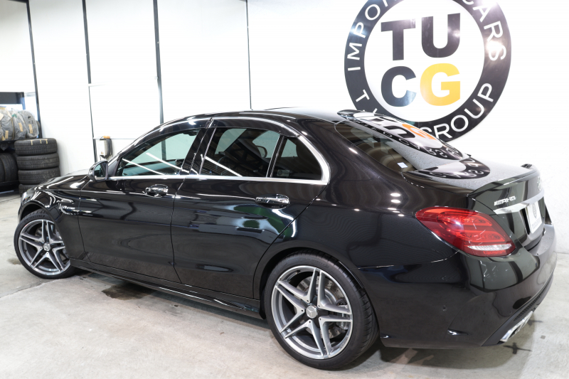AMG Cクラス C63 ｴｸｽｸﾙｰｼﾌﾞ&ﾚｰﾀﾞｰｾｰﾌﾃｨPKG　ｷｰﾚｽｺﾞｰ 黒本革 ﾊﾟﾉﾗﾏSR ﾍｯﾄﾞｱｯﾌﾟD HDDﾅﾋﾞTV BT音楽 ﾌﾞﾙﾒｽﾀｰ ﾊﾞｯｸｶﾒﾗ PTS LEDﾗｲﾄ ﾊﾝｽﾞﾌﾘｰA AMG専用装備&ﾁｭｰﾆﾝｸﾞﾀﾞｲﾅﾐｯｸｾﾚｸﾄ　2年保証