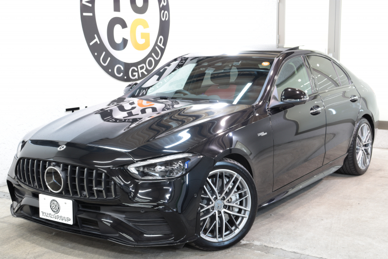 AMG Cクラス C43 4MATIC AMGﾅｲﾄ&ﾚｰﾀﾞｰｾｰﾌﾃｨPKG　BSG搭載 ｷｰﾚｽｺﾞｰ 赤/黒本革 ﾍﾞﾝﾁﾚｰﾀｰ ﾊﾟﾉﾗﾏSR ﾍｯﾄﾞｱｯﾌﾟD MBUXﾅﾋﾞTV ｽﾏﾎ連携 ﾌﾞﾙﾒｽﾀｰ 360ｶﾒﾗ PTS LEDﾗｲﾄ 自動ﾄﾗﾝｸ AMG専用装備&ﾁｭｰﾆﾝｸﾞ 9AT ﾘｱｱｸｽﾙｽﾃｱ　2年保証
