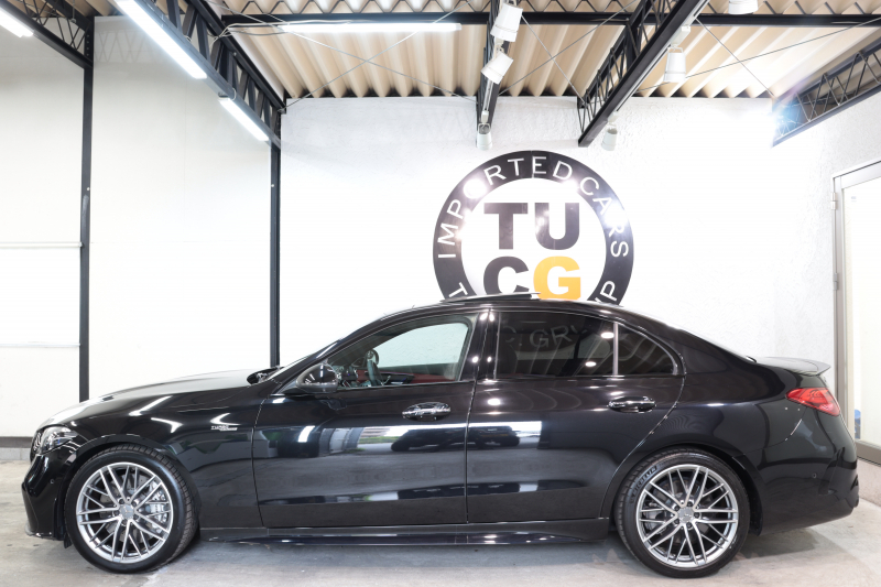 AMG Cクラス C43 4MATIC AMGﾅｲﾄ&ﾚｰﾀﾞｰｾｰﾌﾃｨPKG　BSG搭載 ｷｰﾚｽｺﾞｰ 赤/黒本革 ﾍﾞﾝﾁﾚｰﾀｰ ﾊﾟﾉﾗﾏSR ﾍｯﾄﾞｱｯﾌﾟD MBUXﾅﾋﾞTV ｽﾏﾎ連携 ﾌﾞﾙﾒｽﾀｰ 360ｶﾒﾗ PTS LEDﾗｲﾄ 自動ﾄﾗﾝｸ AMG専用装備&ﾁｭｰﾆﾝｸﾞ 9AT ﾘｱｱｸｽﾙｽﾃｱ　2年保証