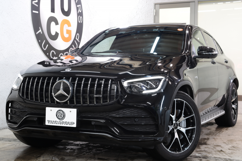 AMG GLCクーペ GLC43 4MATIC ｸｰﾍﾟﾚｻﾞｰｴｸｽｸﾙｰｼﾌﾞ&ﾚｰﾀﾞｰｾｰﾌﾃｨPKG　後期 ｷｰﾚｽｺﾞｰ 赤/黒本革 ﾊﾟﾉﾗﾏSR ﾍｯﾄﾞｱｯﾌﾟD MBUXﾅﾋﾞTV BT音楽 ﾌﾞﾙﾒｽﾀｰ 360ｶﾒﾗ PTS LEDﾗｲﾄ ﾊﾝｽﾞﾌﾘｰA AMG専用装備&ﾁｭｰﾆﾝｸﾞ 9AT　2年保証