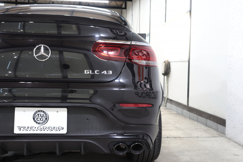 AMG GLCクーペ GLC43 4MATIC ｸｰﾍﾟﾚｻﾞｰｴｸｽｸﾙｰｼﾌﾞ&ﾚｰﾀﾞｰｾｰﾌﾃｨPKG　後期 ｷｰﾚｽｺﾞｰ 赤/黒本革 ﾊﾟﾉﾗﾏSR ﾍｯﾄﾞｱｯﾌﾟD MBUXﾅﾋﾞTV BT音楽 ﾌﾞﾙﾒｽﾀｰ 360ｶﾒﾗ PTS LEDﾗｲﾄ ﾊﾝｽﾞﾌﾘｰA AMG専用装備&ﾁｭｰﾆﾝｸﾞ 9AT　2年保証