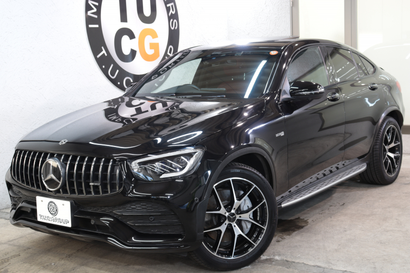 AMG GLCクーペ GLC43 4MATIC ｸｰﾍﾟﾚｻﾞｰｴｸｽｸﾙｰｼﾌﾞ&ﾚｰﾀﾞｰｾｰﾌﾃｨPKG　後期 ｷｰﾚｽｺﾞｰ 赤/黒本革 ﾊﾟﾉﾗﾏSR ﾍｯﾄﾞｱｯﾌﾟD MBUXﾅﾋﾞTV BT音楽 ﾌﾞﾙﾒｽﾀｰ 360ｶﾒﾗ PTS LEDﾗｲﾄ ﾊﾝｽﾞﾌﾘｰA AMG専用装備&ﾁｭｰﾆﾝｸﾞ 9AT　2年保証