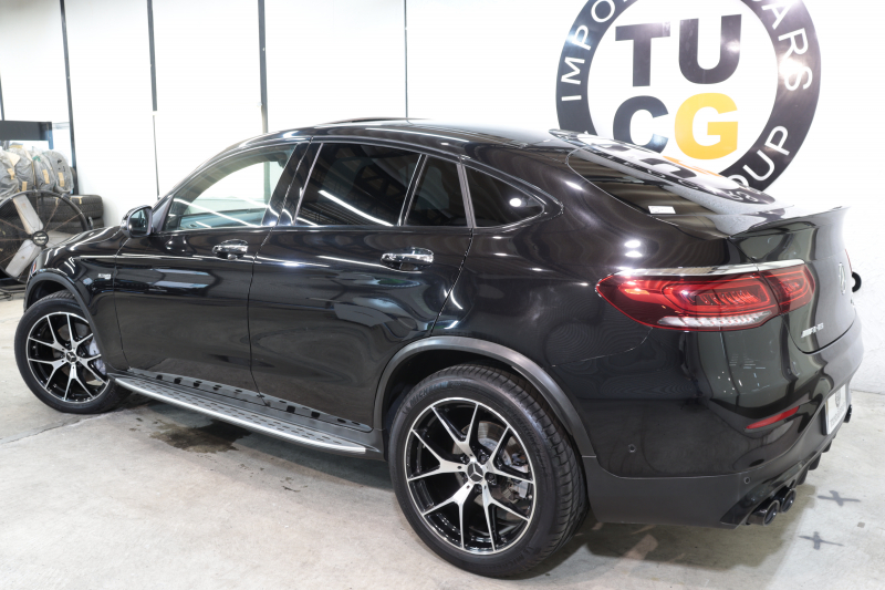 AMG GLCクーペ GLC43 4MATIC ｸｰﾍﾟﾚｻﾞｰｴｸｽｸﾙｰｼﾌﾞ&ﾚｰﾀﾞｰｾｰﾌﾃｨPKG　後期 ｷｰﾚｽｺﾞｰ 赤/黒本革 ﾊﾟﾉﾗﾏSR ﾍｯﾄﾞｱｯﾌﾟD MBUXﾅﾋﾞTV BT音楽 ﾌﾞﾙﾒｽﾀｰ 360ｶﾒﾗ PTS LEDﾗｲﾄ ﾊﾝｽﾞﾌﾘｰA AMG専用装備&ﾁｭｰﾆﾝｸﾞ 9AT　2年保証