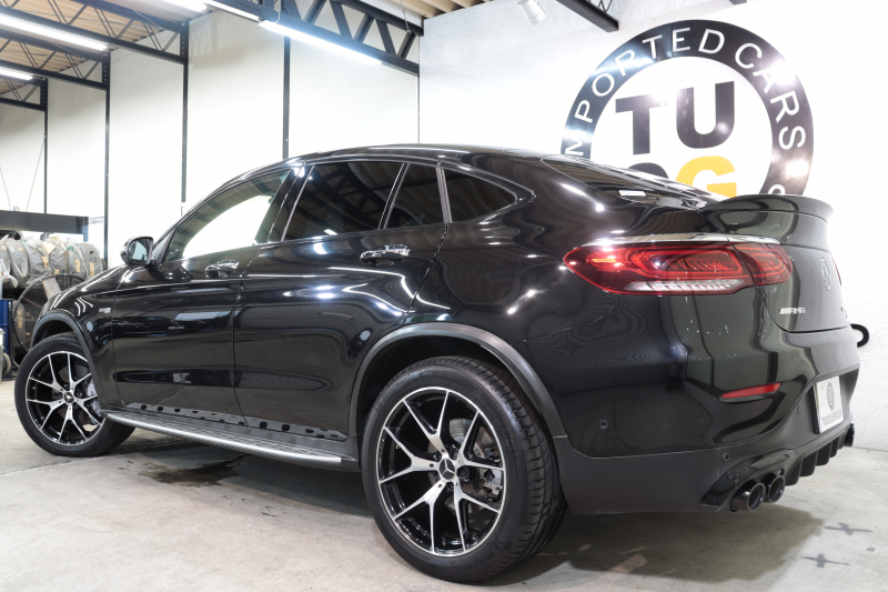 AMG GLCクーペ GLC43 4MATIC ｸｰﾍﾟﾚｻﾞｰｴｸｽｸﾙｰｼﾌﾞ&ﾚｰﾀﾞｰｾｰﾌﾃｨPKG　後期 ｷｰﾚｽｺﾞｰ 赤/黒本革 ﾊﾟﾉﾗﾏSR ﾍｯﾄﾞｱｯﾌﾟD MBUXﾅﾋﾞTV BT音楽 ﾌﾞﾙﾒｽﾀｰ 360ｶﾒﾗ PTS LEDﾗｲﾄ ﾊﾝｽﾞﾌﾘｰA AMG専用装備&ﾁｭｰﾆﾝｸﾞ 9AT　2年保証