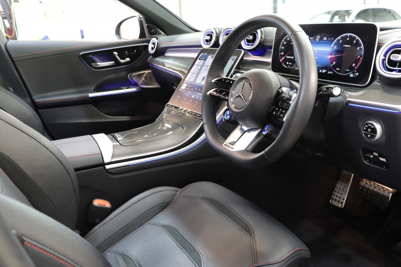 AMG Cクラス C43 4MATIC ｽﾃｰｼｮﾝﾜｺﾞﾝ AMGﾅｲﾄ&ﾚｰﾀﾞｰｾｰﾌﾃｨPKG　BSG搭載 黒本革 ﾍﾞﾝﾁﾚｰﾀｰ ﾊﾟﾉﾗﾏSR HUD MBUXﾅﾋﾞTV&ARﾅﾋﾞ ｽﾏﾎ連携 ﾌﾞﾙﾒｽﾀｰ 360ｶﾒﾗ PTS LEDﾗｲﾄ 自動Rｹﾞｰﾄ AMG専用装備&ﾁｭｰﾆﾝｸﾞﾘｱｱｸｽﾙｽﾃｱ 9AT 希少色ﾓﾊｰﾍﾞｼﾙﾊﾞｰ　2年保証