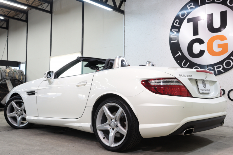 メルセデスベンツ SLKクラス SLK200 ｴｸｽｸﾙｰｼﾌﾞ AMGｽﾎﾟｰﾂ&ﾚｰﾀﾞｰｾｰﾌﾃｨPKG　中期 1ｵｰﾅｰ 黒本革 ｴｱｽｶｰﾌ ﾏｼﾞｯｸｽｶｲR HDDﾅﾋﾞTV BT音楽 PTS DSRC ｷｾﾉﾝ AMGｴｱﾛ&18AW ｴｱｶﾞｲﾄﾞ ﾊﾟﾄﾞﾙｼﾌﾄ 7AT　2年保証