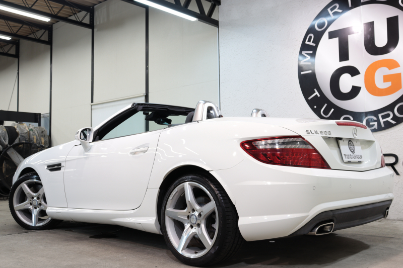 メルセデスベンツ SLKクラス SLK200 AMGｽﾎﾟｰﾂ&ﾚｰﾀﾞｰｾｰﾌﾃｨPKG　中期 ｷｰﾚｽｺﾞｰ 黒本革 ｴｱｽｶｰﾌ ｼｰﾄﾋｰﾀｰ ﾏｼﾞｯｸｽｶｲR HDDﾅﾋﾞTV BT音楽 PTS DSRC ｷｾﾉﾝﾗｲﾄ&ｳｫｯｼｬｰ AMGｴｱﾛ&18AW ﾚｯﾄﾞｼｰﾄﾍﾞﾙﾄ 7AT　2年保証