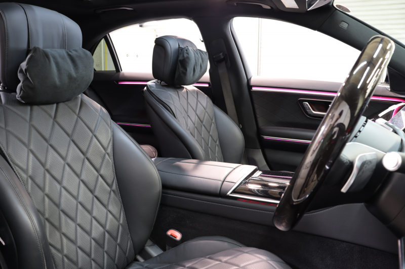 メルセデスベンツ Sクラス S500ﾛﾝｸﾞ 4MATIC AMGﾗｲﾝ&ﾚｰﾀﾞｰｾｰﾌﾃｨPKG　ISG搭載 1ｵｰﾅｰ ｷｰﾚｽｺﾞｰ 黒本革 ﾍﾞﾝﾁﾚｰﾀｰ ﾊﾟﾉﾗﾏSR HUD MBUXﾅﾋﾞTV ｽﾏﾎ連携 ﾌﾞﾙﾒｽﾀｰ 360ｶﾒﾗ PTS LEDﾗｲﾄ ﾊﾝｽﾞﾌﾘｰA AMGｴｱﾛ&20AW ｴｱｻｽ ﾘｱｱｸｽﾙ 9AT　2年保証