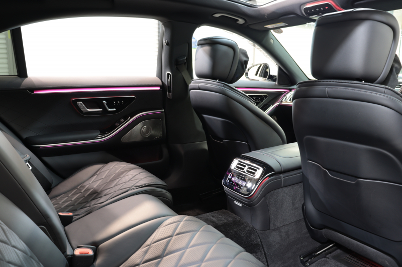 メルセデスベンツ Sクラス S500ﾛﾝｸﾞ 4MATIC AMGﾗｲﾝ&ﾚｰﾀﾞｰｾｰﾌﾃｨPKG　ISG搭載 1ｵｰﾅｰ ｷｰﾚｽｺﾞｰ 黒本革 ﾍﾞﾝﾁﾚｰﾀｰ ﾊﾟﾉﾗﾏSR HUD MBUXﾅﾋﾞTV ｽﾏﾎ連携 ﾌﾞﾙﾒｽﾀｰ 360ｶﾒﾗ PTS LEDﾗｲﾄ ﾊﾝｽﾞﾌﾘｰA AMGｴｱﾛ&20AW ｴｱｻｽ ﾘｱｱｸｽﾙ 9AT　2年保証